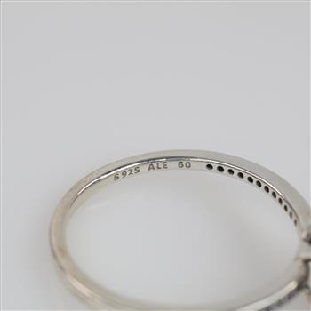 Pandora Sterling Silver Round Sparkle Ring