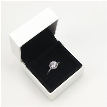 Pandora Sterling Silver Round Sparkling Halo Ring