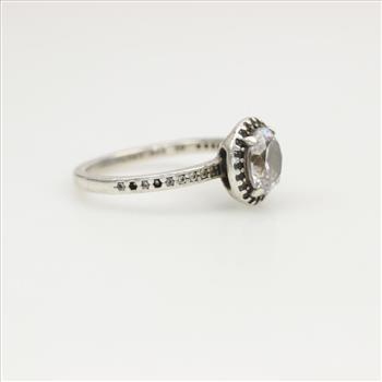 Pandora Sterling Silver Round Sparkling Halo Ring