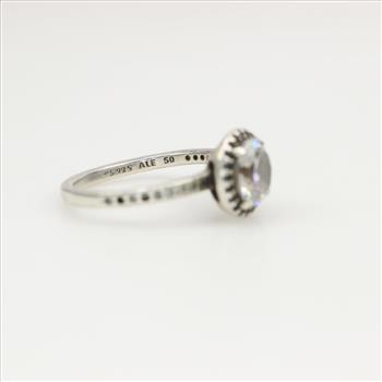 Pandora Sterling Silver Round Sparkling Halo Ring
