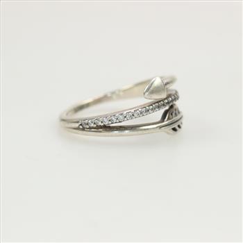 Pandora Sterling Silver Sparkling Arrow Ring