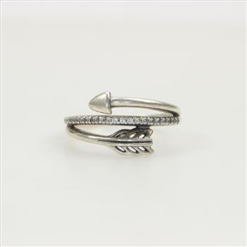 Pandora Sterling Silver Sparkling Arrow Ring