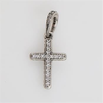 Pandora Sterling Silver Sparkling Cross Pendant