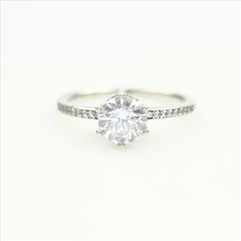 Pandora Sterling Silver Sparkling Crown Ring