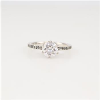 Pandora Sterling Silver Sparkling Crown Solitaire Ring