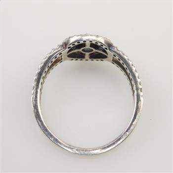 Pandora Sterling Silver Sparkling Double Halo Clear Stone Ring