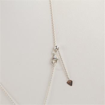 Pandora Sterling Silver Sparkling Freehand Heart Necklace
