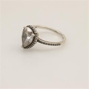Pandora Sterling Silver Sparkling Halo Ring