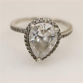 Pandora Sterling Silver Sparkling Halo Ring