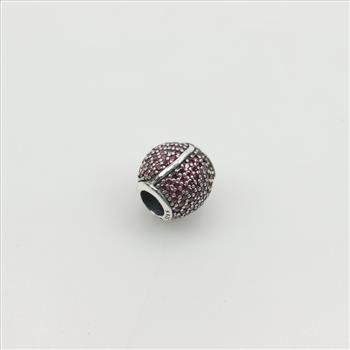 Pandora Sterling Silver Sparkling Jolly Santa Charm
