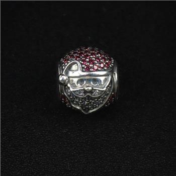 Pandora Sterling Silver Sparkling Jolly Santa Charm