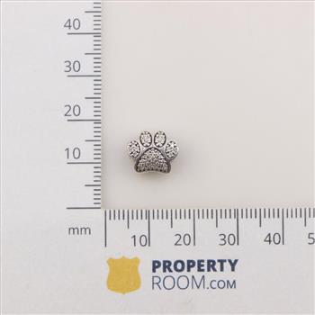 Pandora Sterling Silver Sparkling Paw Print Charm