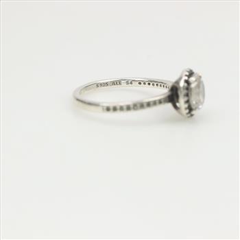 Pandora Sterling Silver Sparkling Round Halo Ring