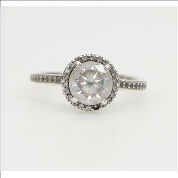 Pandora Sterling Silver Sparkling Round Halo Ring