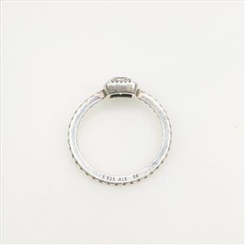 Pandora Sterling Silver Sparkling Square Halo Ring