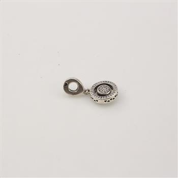 Pandora Sterling Silver Spinning Signature Dangle Charm