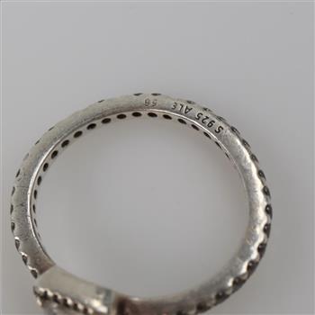 Pandora Sterling Silver Square Halo Ring