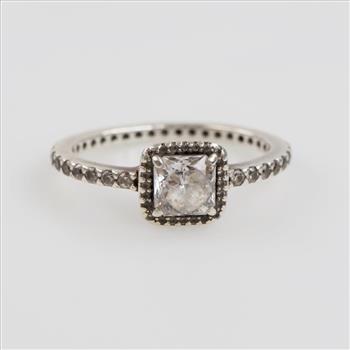 Pandora Sterling Silver Square Halo Ring
