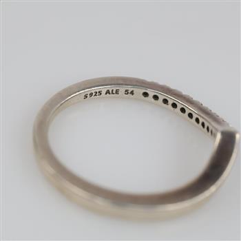 Pandora Sterling Silver Timeless Wish Half Sparkling Ring