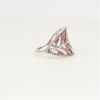Pandora Sterling Silver Tropical Palm Leaf Ring