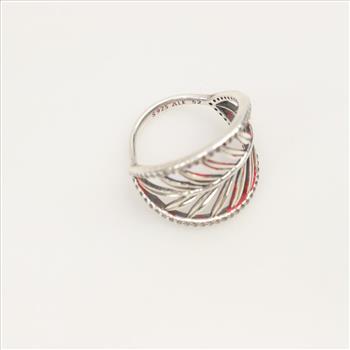 Pandora Sterling Silver Tropical Palm Leaf Ring