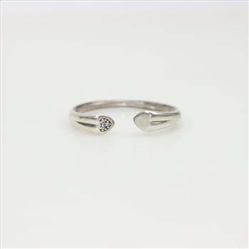 Pandora Sterling Silver Two Hearts Band