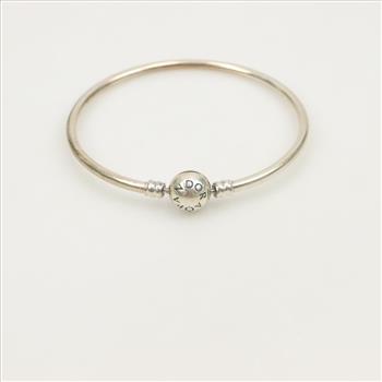 Pandora Sterling Silver Unique As You Are Snowflake Bangle Bracelet