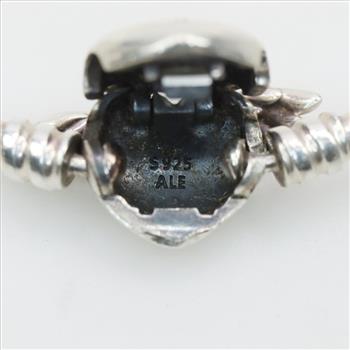 Pandora Sterling Silver Winged Heart Bangle