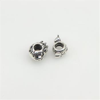Pandora Sterling Silver Zoo Animals Charms, 2 Pieces