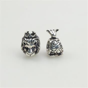 Pandora Sterling Silver Zoo Animals Charms, 2 Pieces