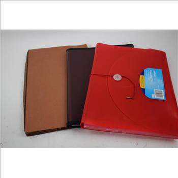 Paper Cutters, Notebooks, Folders, Binders, Tape, Scissors, Bling Stickers, 22 Pieces