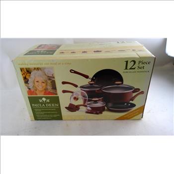 Paula Deen 12 Piece Porcelain Nonstick Pot/pan Set