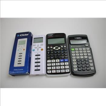 PC Mouses, Scientific Calculators, IClicker 2 Remotes, 9 Pieces