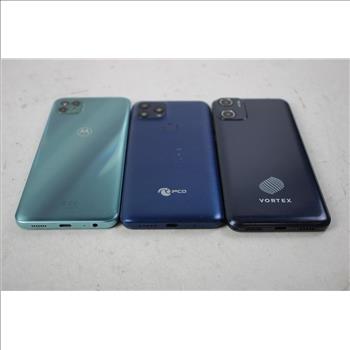 Pco, Motorola, Vortex Cell Phone Lot, 3 Pieces