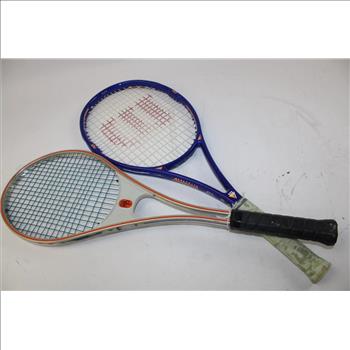 PDP Metal Tennis Racket With Case And Wilson Metal Tennis Racket High Beam Series With Case