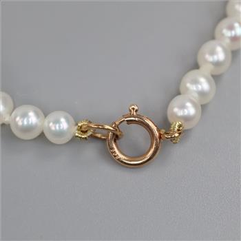 Pearl Bracelet With 10kt Gold Clasp