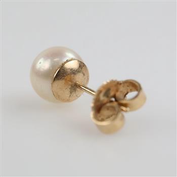 Pearl Earring 14kt Gold Post