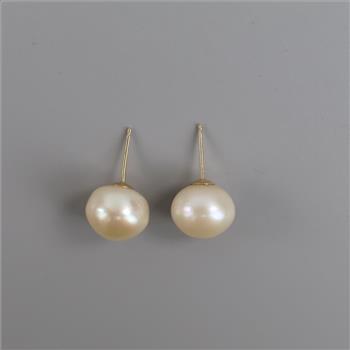 Pearl Earrings 14kt Gold Post