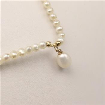 Pearl Necklace 14kt Gold Clasp
