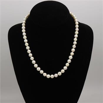 Pearl Necklace 14kt Gold Clasp