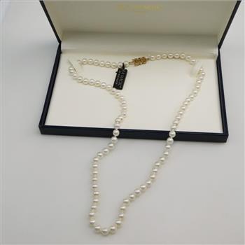 Pearl Necklace 14kt Gold Clasp