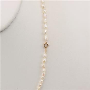 Pearl Necklace 14kt Gold Clasp