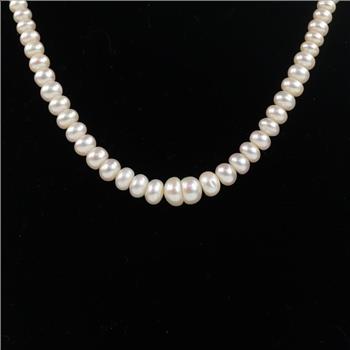 Pearl Necklace 14kt Gold Clasp