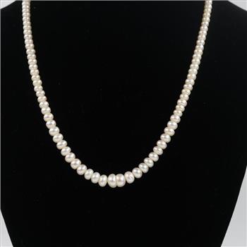 Pearl Necklace 14kt Gold Clasp