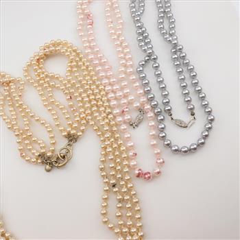 Pearl Necklace, 3 Pieces