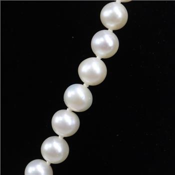 Pearl Necklace Sterling Silver Clasp