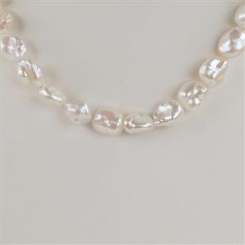 Pearl Necklace Sterling Silver Clasp