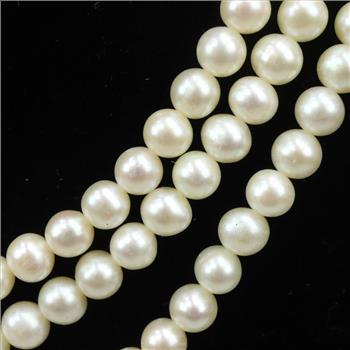 Pearl Necklace Sterling Silver Clasp