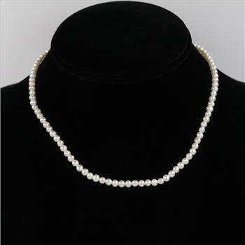 Pearl Necklace With 10kt Gold Clasp