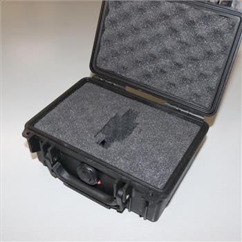 Pelican Black Plastic Foam Lined Watch Case